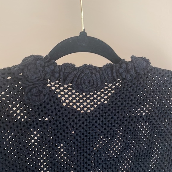 Red Valentino Black knitted mesh Cardigan size XS - Picture 15 of 17